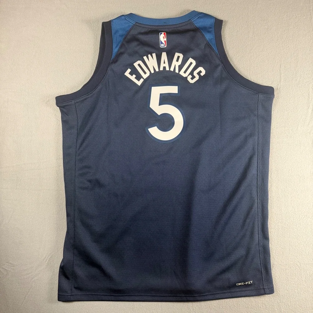 NEW Nike Minnesota Timberwolves Anthony Edwards Jersey Boys XL Icon Edition